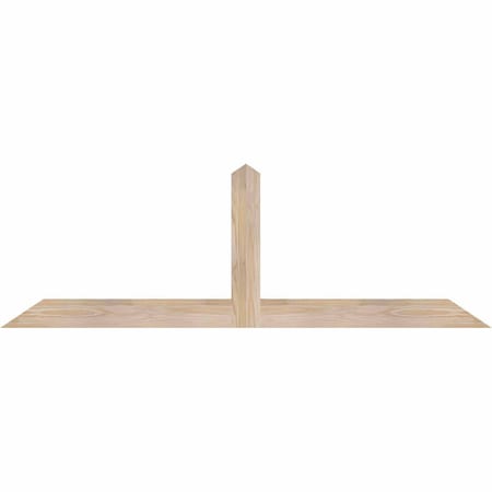 Ekena Millwork Portland Smooth Timber Gable Bracket, Douglas Fir, 60"W x 20"H x 1 1/2"D x 3 1/2"F, 8/12 Pitch GBW060X20X0204POR00SDF